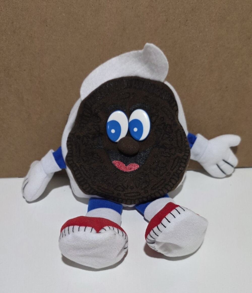 Vintage Nabisco Oreo Plush Bean Stuffed Cookie Toy 7”